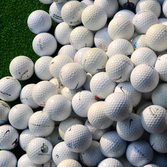 Begagnade Golfbollar Q005 – Vita 2-lagers | 1–30-pack